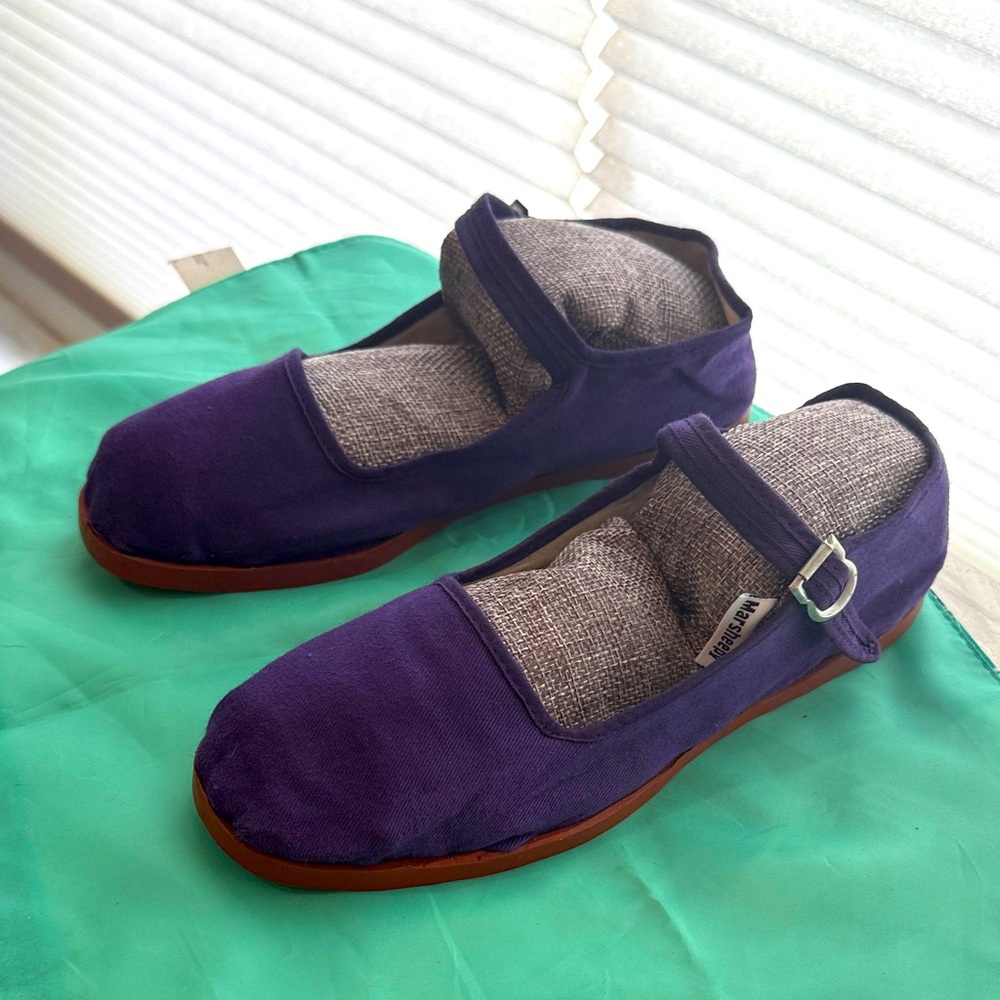 Purple Women's Chinese Slippers